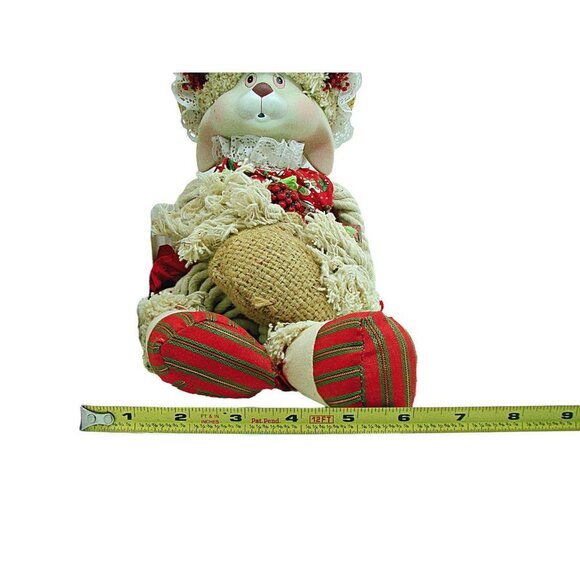 House Of Lloyd Christmas Around the World Flossie Christmas Rabbit Figurine 9" - Picture 7 of 11